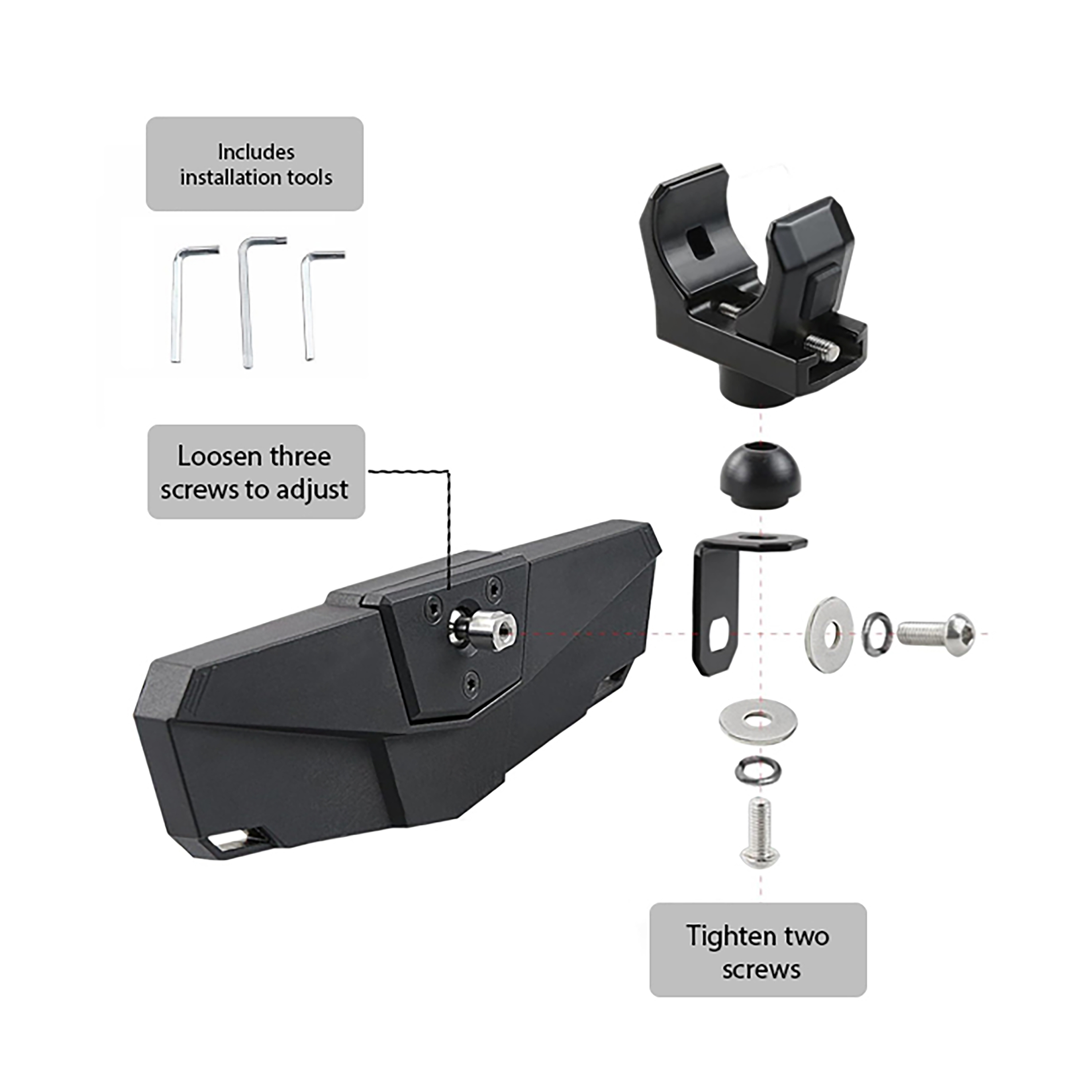 BURCO UTV REARVIEW 11  X 3.5  MIRROR